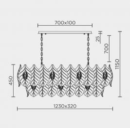 Люстра Modelux  ML.6770.1230 GD