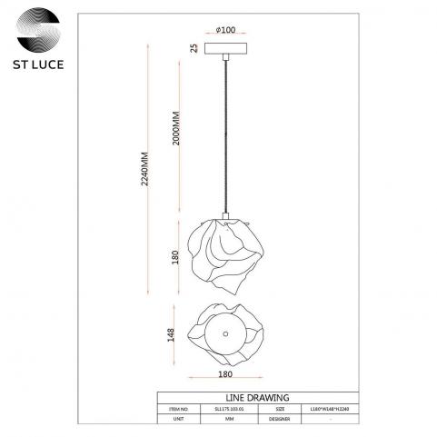 ST Luce Подвесной светильник ST-Luce Portici SL1175.103.01