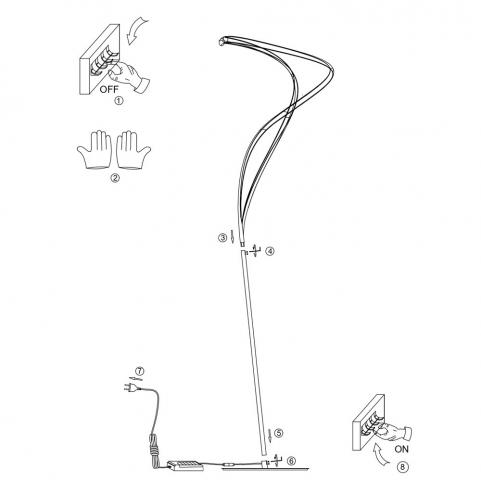 Торшер Arte Lamp Hyperbola A1987PN-28BK