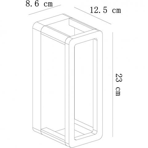 Настенный уличный светильник Arte Lamp Hassaleh  A3374AL-1BK