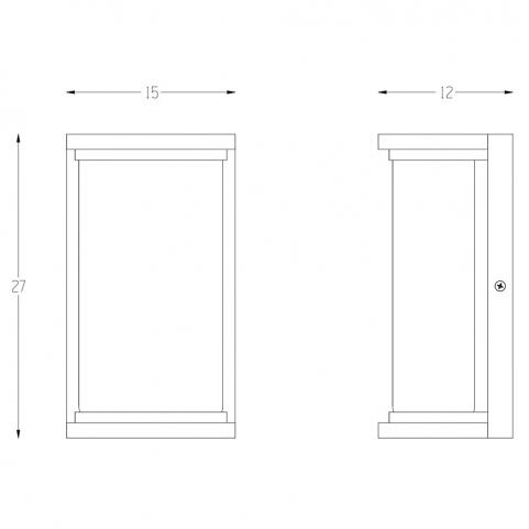 Настенный уличный светильник Arte Lamp Atlantis A2313AL-1BK