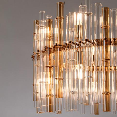 Светильник подвесной Arte Lamp Crystalla A4111LM-16GO