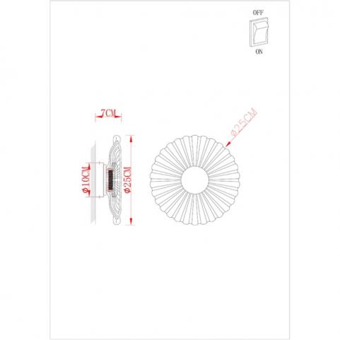 Бра Arte Lamp Cherish A2097AP-12GO