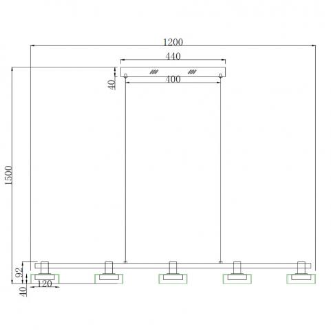 Подвесной светильник Stilfort Gloze 4009/02/05PL