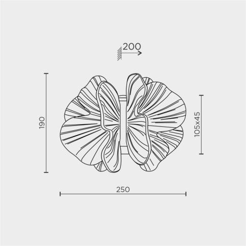 Бра Modelux ML.6222 4000K  ML.6222.235 CP