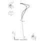 Торшер Arte Lamp Hyperbola A1987PN-28BK