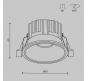 Точечный светильник Maytoni Technical Downlight 4000K Round DL058-12W4K-W