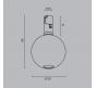Трековый светильник Maytoni Technical 3000К  Bubble TR205-1-3W3K-B