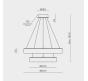 Подвесной светильник Modelight MDL.8484 с пультом 3000-6000K MDL.8484.600.400PL BS