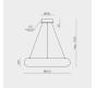 Подвесной светильник Modelight MDL.8485 с пультом 3000-6000K MDL.8485.600PL BS