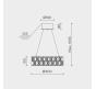 Люстра Modelux ML.335  3000-6000K ML.335.400 GD